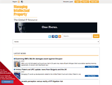 Tablet Screenshot of managingip.com
